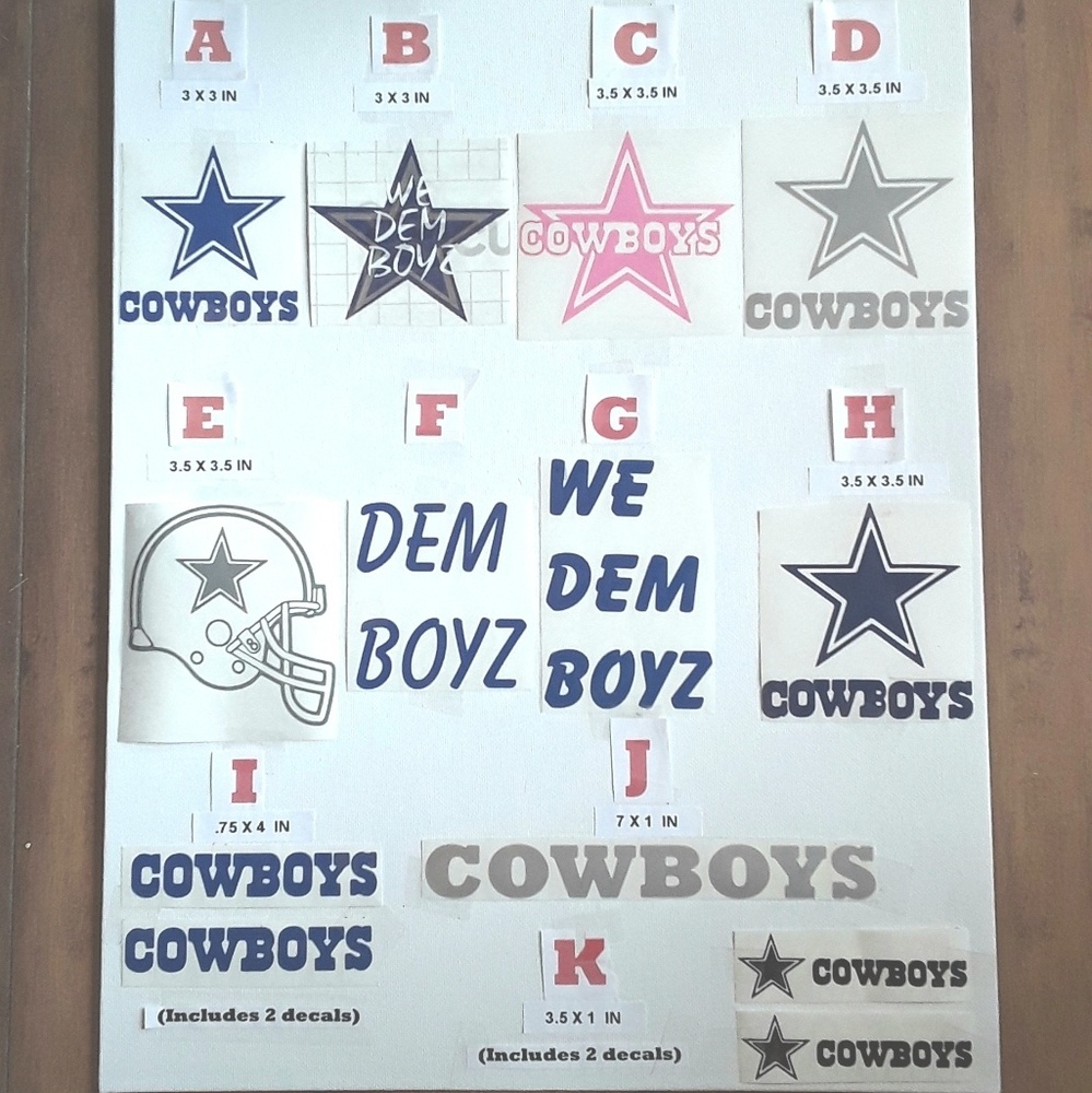 Dallas Cowboys Decals